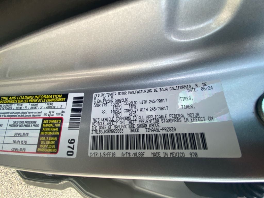 2024 Toyota TACOMA SR5 SR5