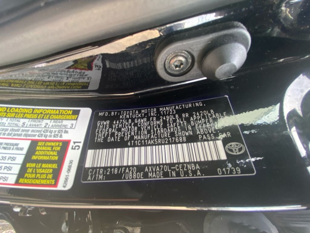 2024 Toyota CAMRY LE