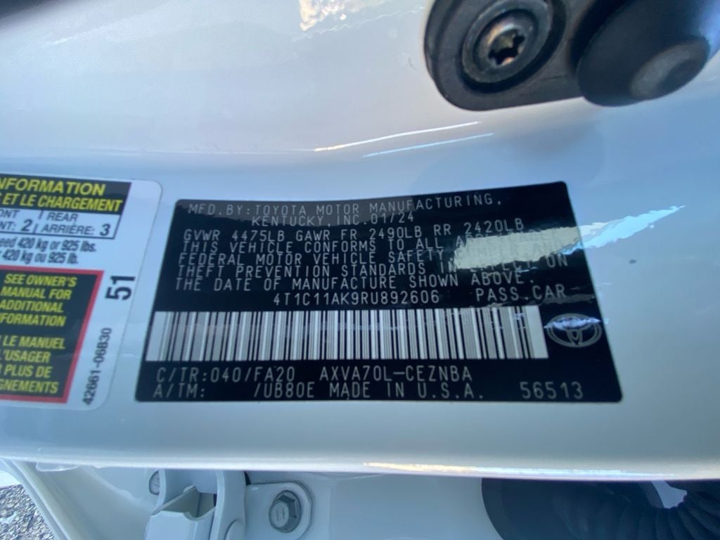 2024 Toyota CAMRY LE