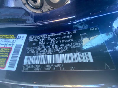 2023 Toyota HIGHLANDER XSE