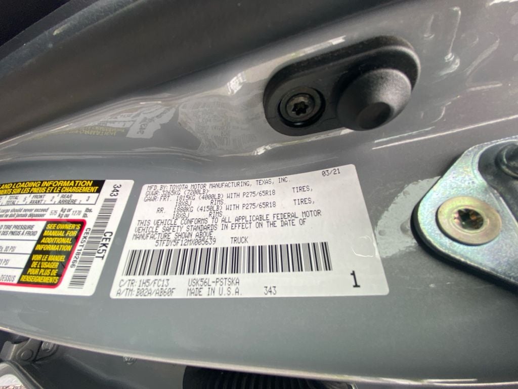 2021 Toyota TUNDRA 4X4 SR5