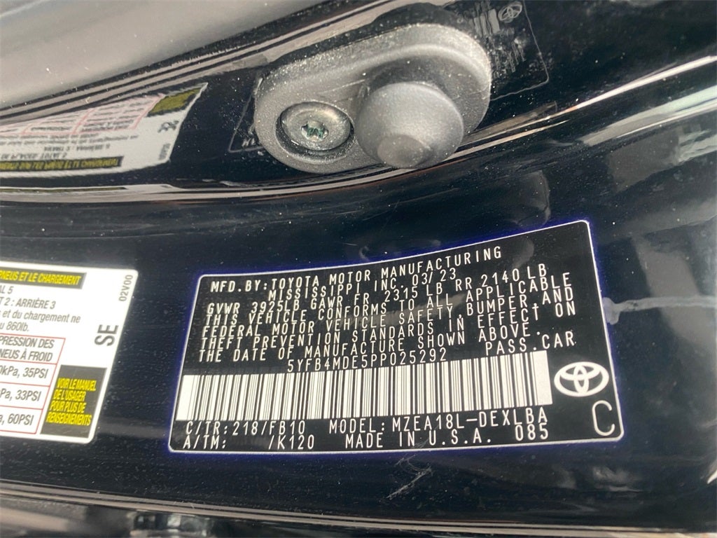 2023 Toyota COROLLA LE