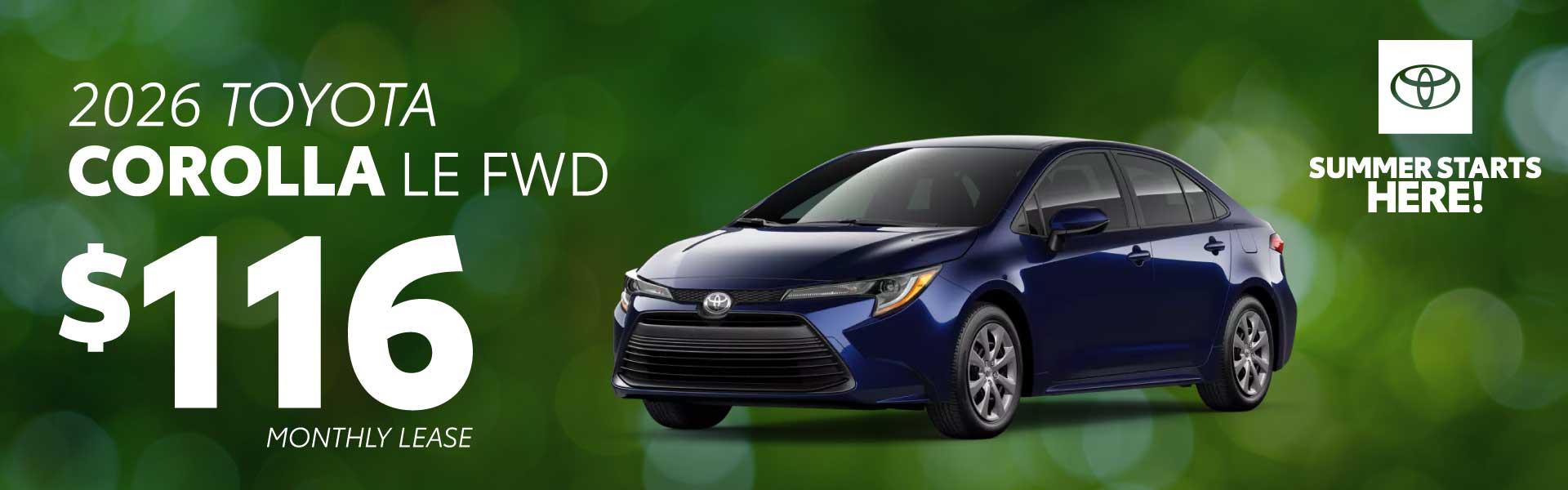 2026 Toyota Corolla Lease Deal
