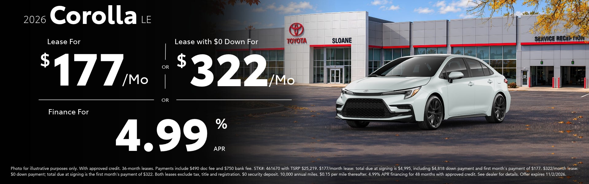 2026 Toyota Corolla Deals