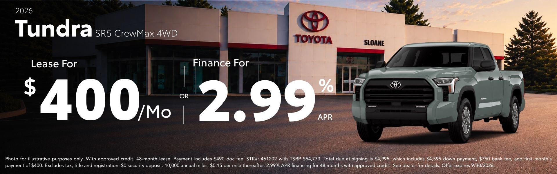2026 Toyota Tundra Deals
