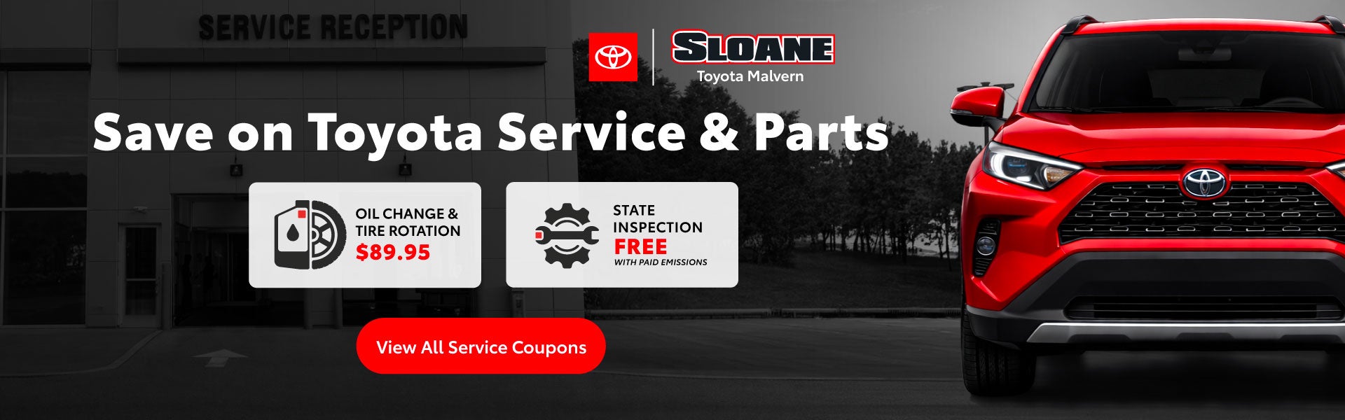 Save on Toyota Service and Parts.