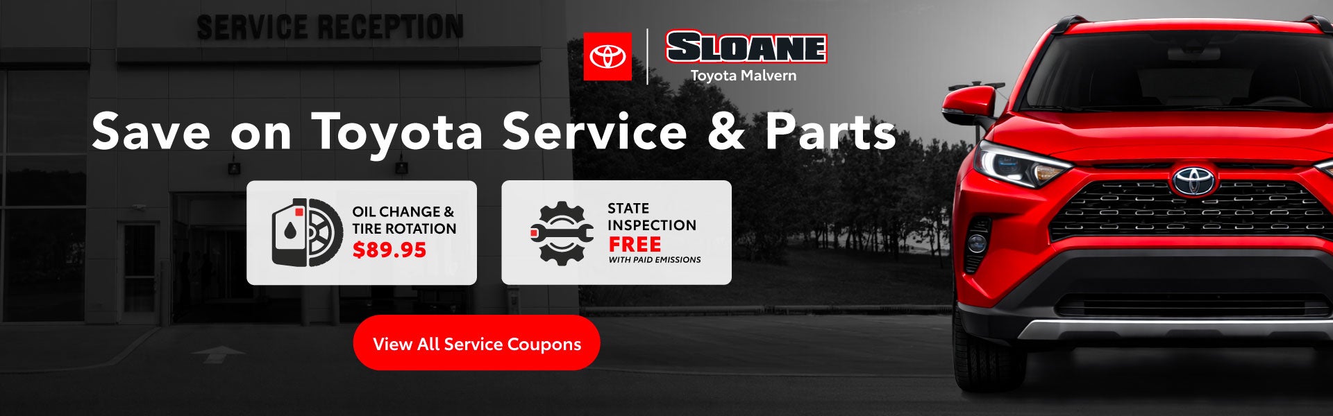 Save on Toyota Service and Parts.